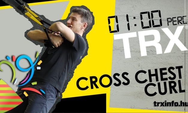 1 perc TRX – Cross chest curl 3..2…1…